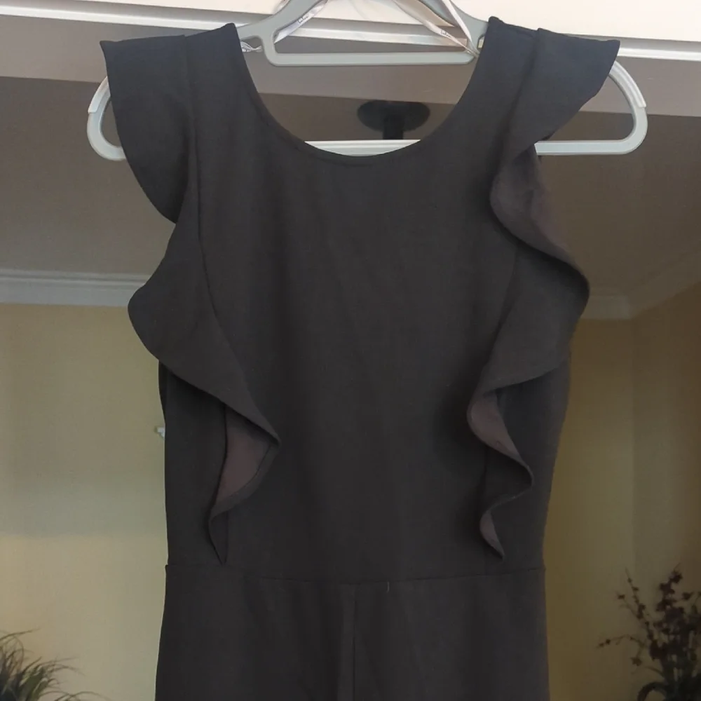 Lulu's Black Jumpsuit NWOT with Wide-Leg Pants - Picture 4 of 5